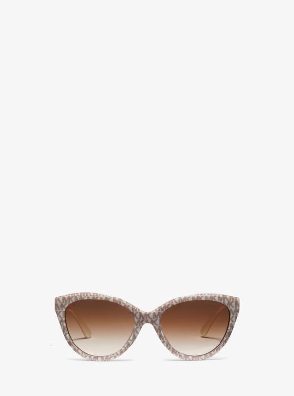Damske Slnecne Okuliare Michael Kors Makena Biele Žlté - Doplnky Michael Kors Sleva | YUFJT-6978
